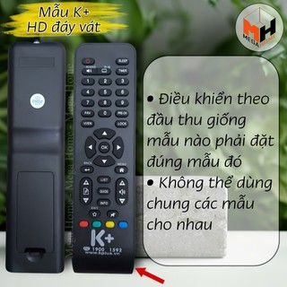 Điều khiển đầu thu K+, remote đầu thu truyền hình K+ hàng loại 1