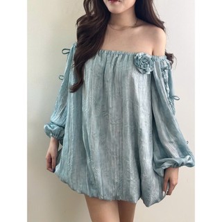  Đầm baby doll dáng bí đính nơ GLORIOUS