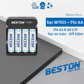  Combo sạc M7031 và 4 pin AA N-60 2200mWh 1.5V Type-C - An toàn sạc nhanh - BESTON Chưa có đánh giá 