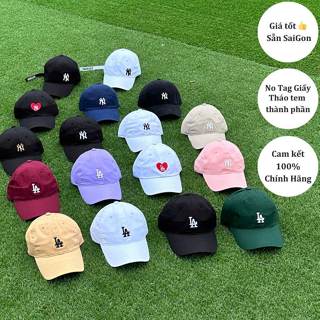 Mũ MLB chính hãng, Logo nhỏ thêu ny la, phong cách hàn quốc unsiex, form mềm, không tag, freesize