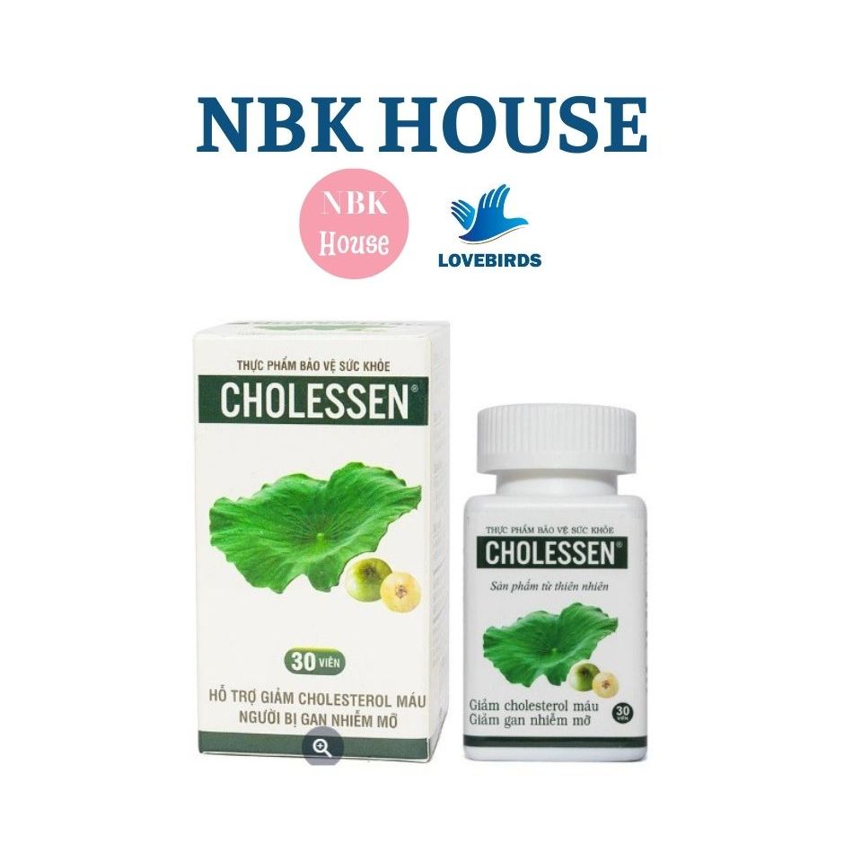 CHOLESSEN [Hộp 30 viên] - Hạ Mỡ Máu, Giảm Gan Nhiễm Mỡ, Men Gan Cao [cholesen chollesen]