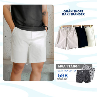 Quần short kaki nam cao cấp BAMIHOME basic form regular, màu sắc đơn giản dễ phối đồ QKSH01