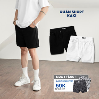 Quần short kaki jean Cotton BAMIHOME, form regular fit thoải mái, thoáng mát QK09