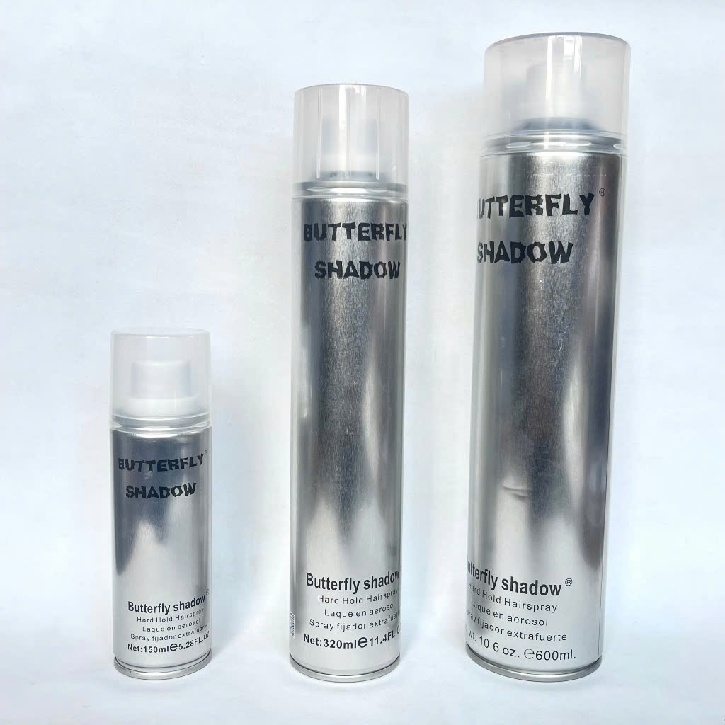 Gôm xịt tóc Butterfly Shadow 150ml 600ml Chính hãng, Gôm bạc giữ nếp tạo kiểu nam nữ