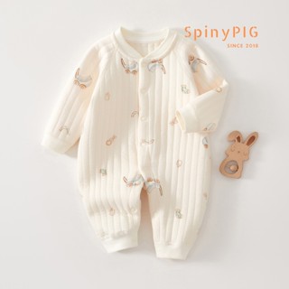 Bộ body cho bé sơ sinh 0-2 tuổi trần bông dài tay cotton dày ấm nhiều họa tiết cho bé trai bé gái mùa đông