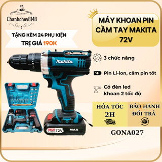 Máy Khoan Pin Cầm Tay Makita 72V - Thiết Kế Chống Trượt và Tính Năng Đảo Chiều Đa Công Dụng - GONA027