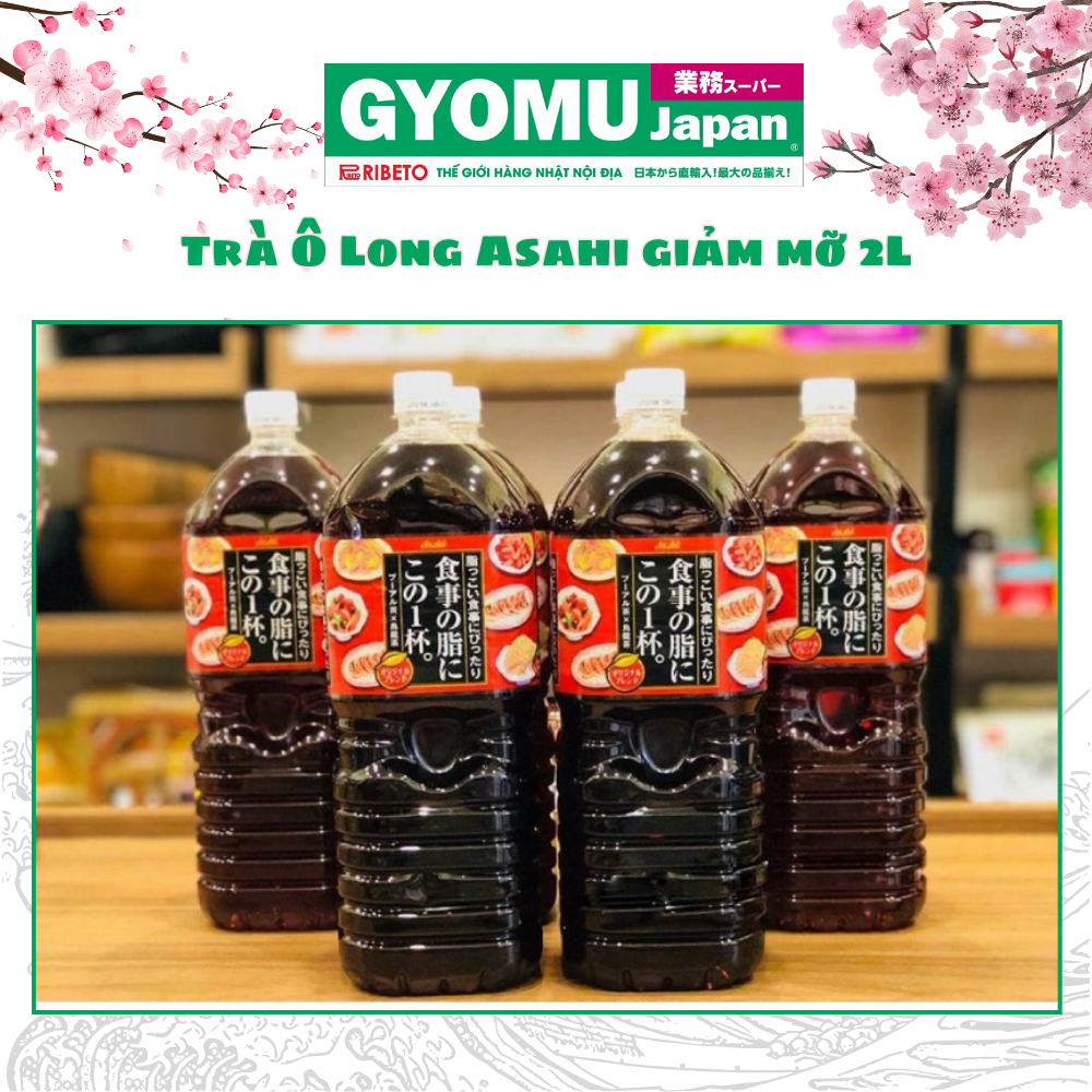 Trà Ô Long Asahi giảm mỡ 2L - Nhật Bản - Gyomu Japan