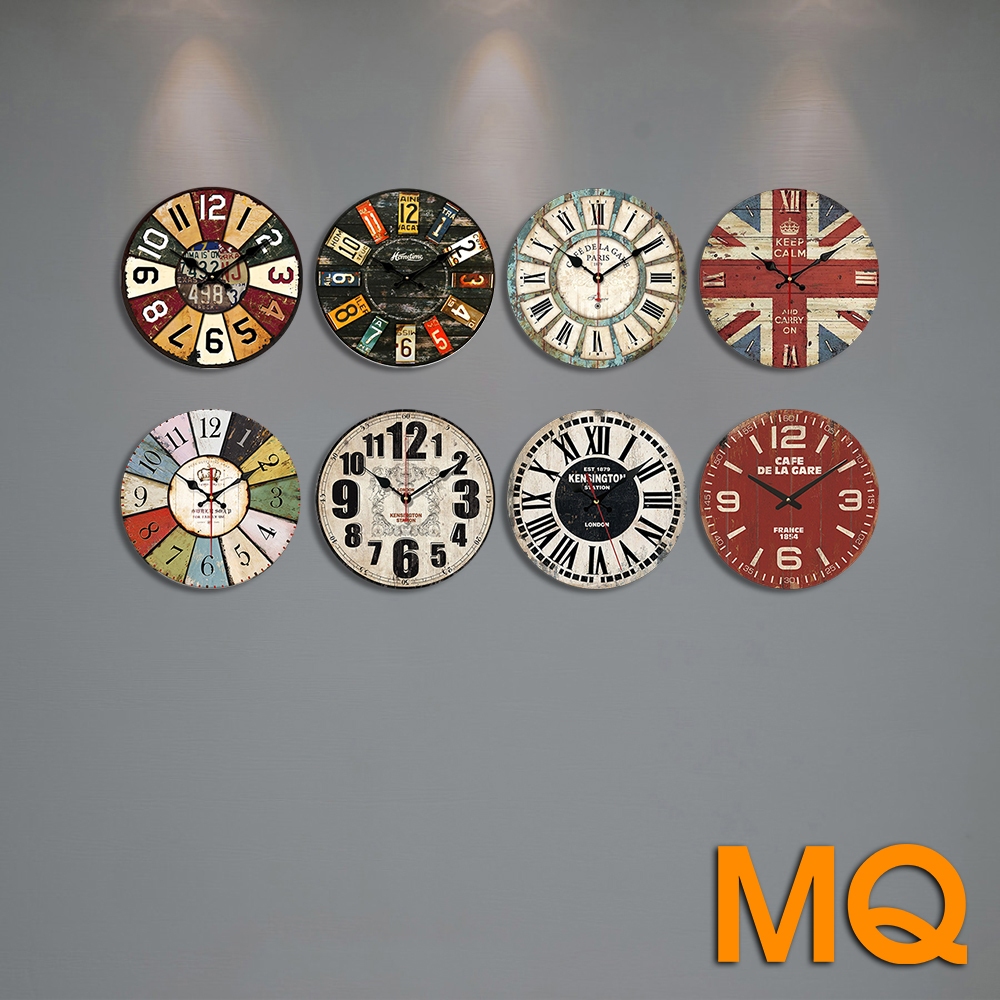Ablum 25 Mẫu Đồng Hồ Treo Tường Decor Phong Cách Vintage, Cổ Điển