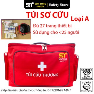 Túi Sơ Cứu, Túi Cứu Thương Loại A, Đã trang bị đầy đủ, Đảm bảo trang thiết bị quy định theo Thông tư số 19/2016/TT-BYT