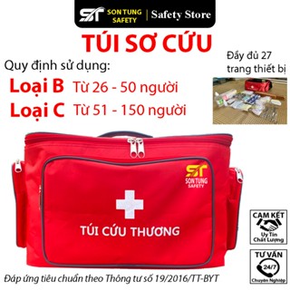 Túi Sơ Cứu, Túi Cứu Thương loại B và loại C, Đã trang bị đầy đủ, Đảm bảo trang thiết bị theo Thông tư số 19/2016/TT-BYT
