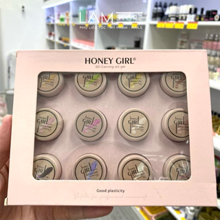 Set gel nặn nail Honey Girl - Gel khô nặn hoa, nặn charm nơ, tạo hình nổi LAM STORE