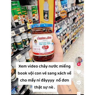 Sa tế ớt cay thơm Thái Lan Hiệu Mae Pranom hủ 228gr