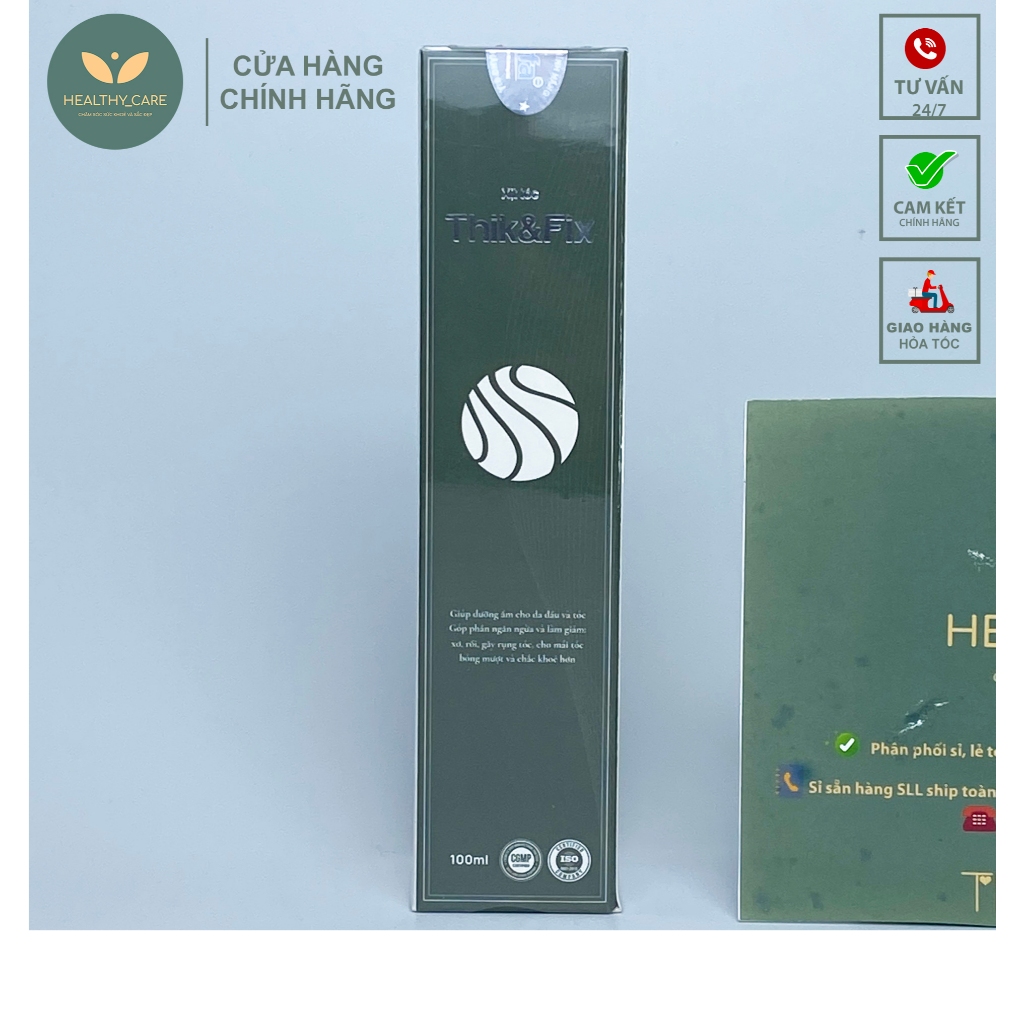 Xịt dưỡng tóc thảo dược Thik&Fix 100ml - Dưỡng tóc chuyên sâu, giảm gãy rụng, kích thích mọc tóc