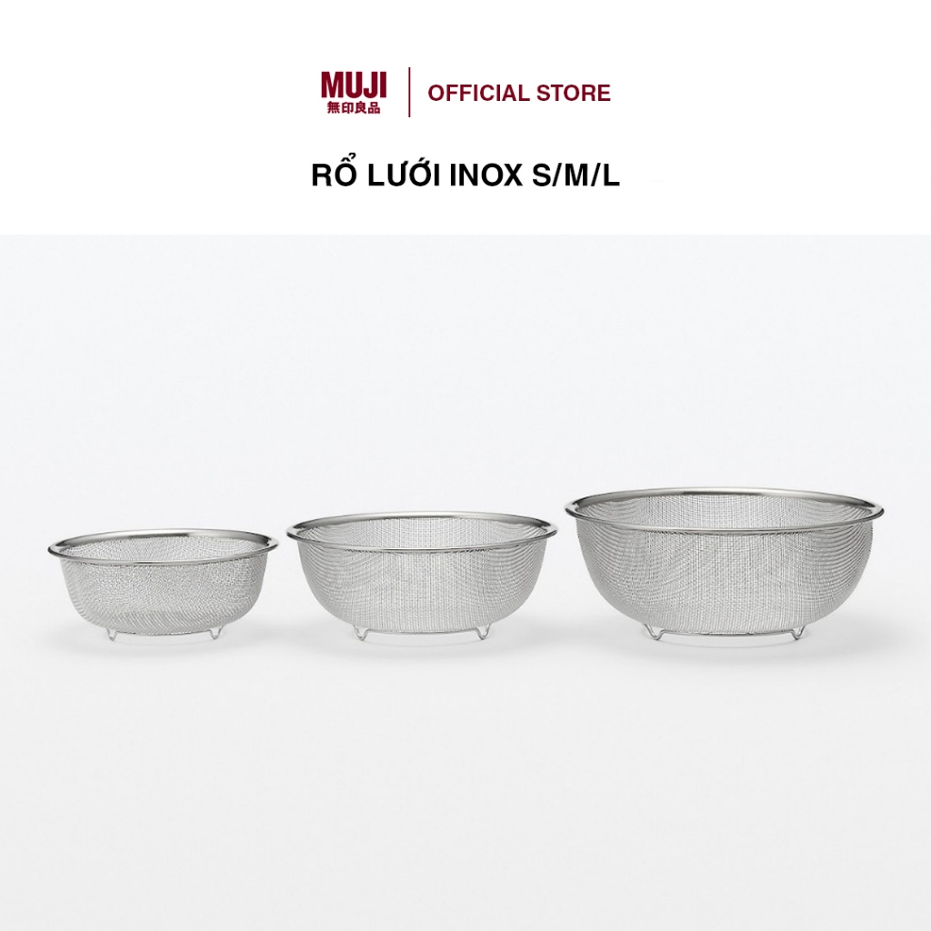 Rổ Lưới Inox S/M/L MUJI