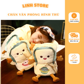 Chăn văn phòng hình thú dễ thương cute nhỏ gọn mềm mại cao cấp