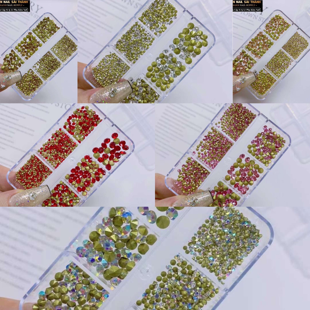Set đá chân nhọn  mix size