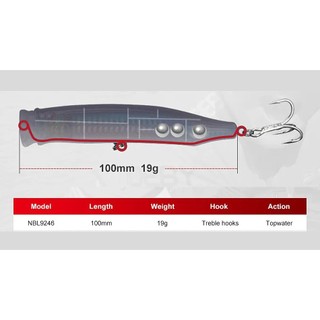 Mồi Pop NOEBY 9246 | 100mm - 19g
