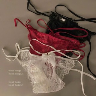 [HỎA TỐC 1H] [CHE TÊN SẢN PHẨM]  hàng có sẵn - Qd017 -  Quần chip ren cột dây - quần lót sexy - kelly wang