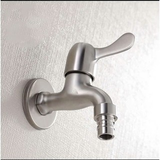 Vòi nước INOX SUS 304 cao cấp, van khóa nước inox
