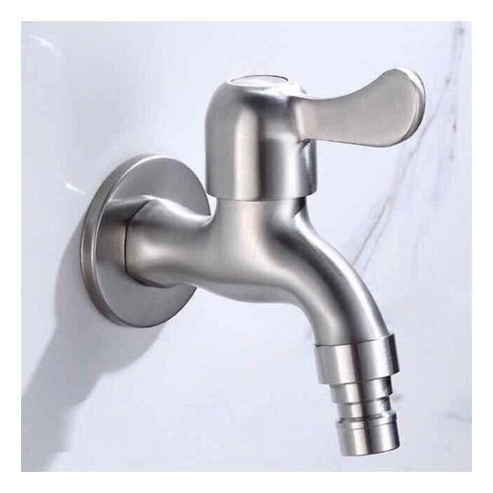 Vòi nước INOX SUS 304 cao cấp, van khóa nước inox