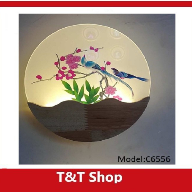 Đèn tường led C6556 hoa anh đào
