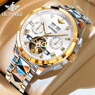 Đồng Hồ Cơ Nam OLEVS 3186 OUPINKE Fullbox Chính Hãng,Size Mặt 40MM,Độ Dày 12MM, Mặt Kính Sapphire,Chống Nước 5ATM