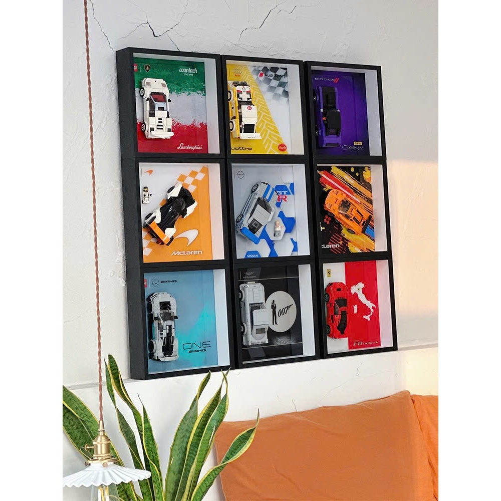 Khung tranh treo tường để bàn dành cho các set Lego Speed Champions ( không bao gồm xe Lego )