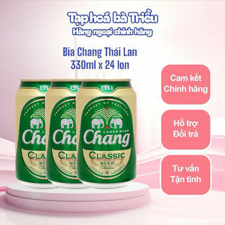 Thùng 24 lon Bia Chang/ Chang Beer - Bia Thái Lan 330ml
