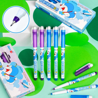  Hộp 10 Bút lông kim Thiên Long Doraemon FL-04 DO Mực Xanh Tím - Học Sinh Store 
