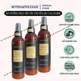 (MẪU MỚI 2023) XỊT DƯỠNG TÓC SIÊU MỀM MƯỢT, PHỤC HỒI TÓC COLLAGEN CALUO.BER 300ML
