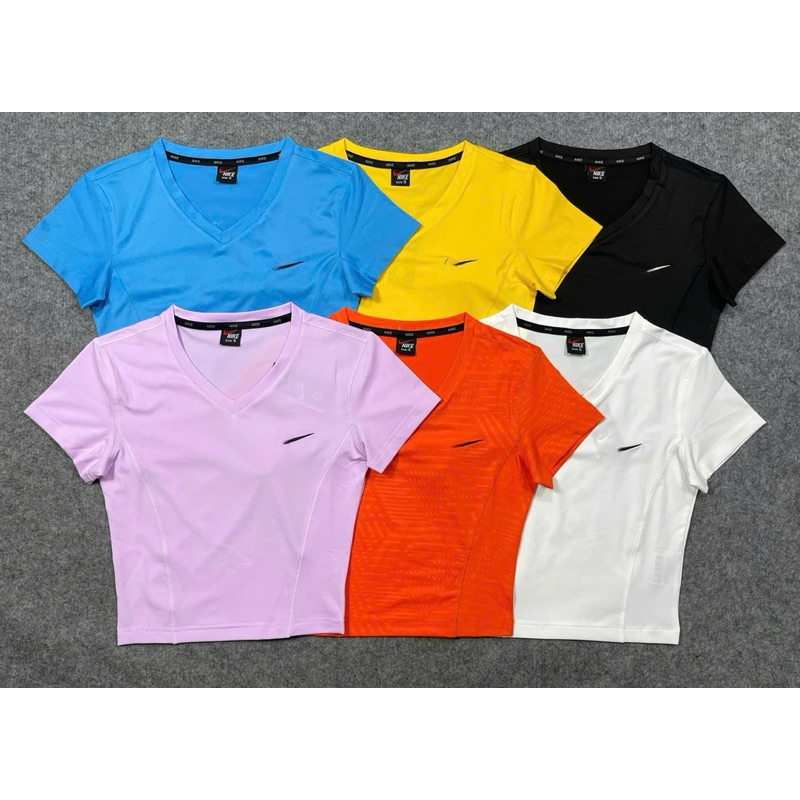 Áo Croptop Thể Thao Nữ MILAVY Tay Ngắn Dáng Logo Thêu