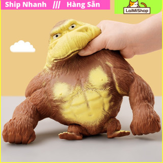 [SẴN HN] Con Khỉ Đàn Hồi (14*14cm) - Đồ Chơi Nắn Bóp Giảm Stress Hình Chú Khỉ vui chơi【LaiMiShop 
