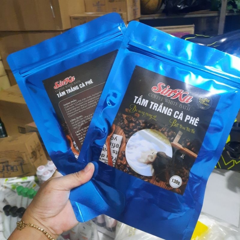 set Tắm cafe siêu trắng