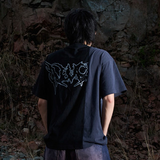 Half patch artwork - Tshirt - BLACKORP - Form oversize, cotton, Unisex