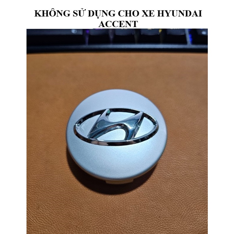 Logo chụp mâm, ốp lazang bánh xe Hyundai I10, Elantra, Santafe, I20, I30, Sonata, Avante - Đường kín