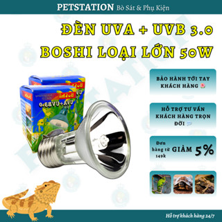 ĐÈN UVA UVB CHO BÒ SÁT BOSHI 3.0 LOẠI LỚN, DÙNG CHO IGUANA, RÙA, TRĂN, RẮN, CHÓ MÈO, BỔ SUNG TIA UV