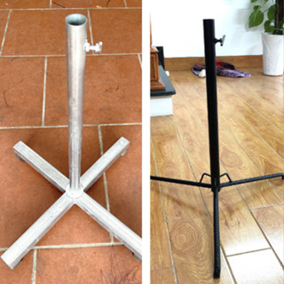 Chân Sắt Quạt Đứng Công Nghiệp Lắp Cho Quạt Máy Giặt. Mẫu 4 Chân Hộp và 3 Chân Đen