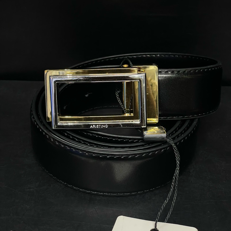 Thắt lưng nam Aristino chính hãng dây da bò cao cấp full tag mác khoá bấm Tag 1950k