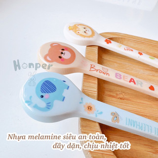 Thìa ăn dặm Honper/ Beiner Melamine cho bé