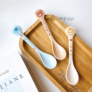 Thìa ăn dặm Honper/ Beiner Melamine cho bé