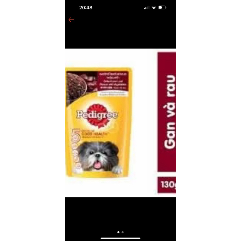 Pate chó lớn dạng sốt Pedigree 130g