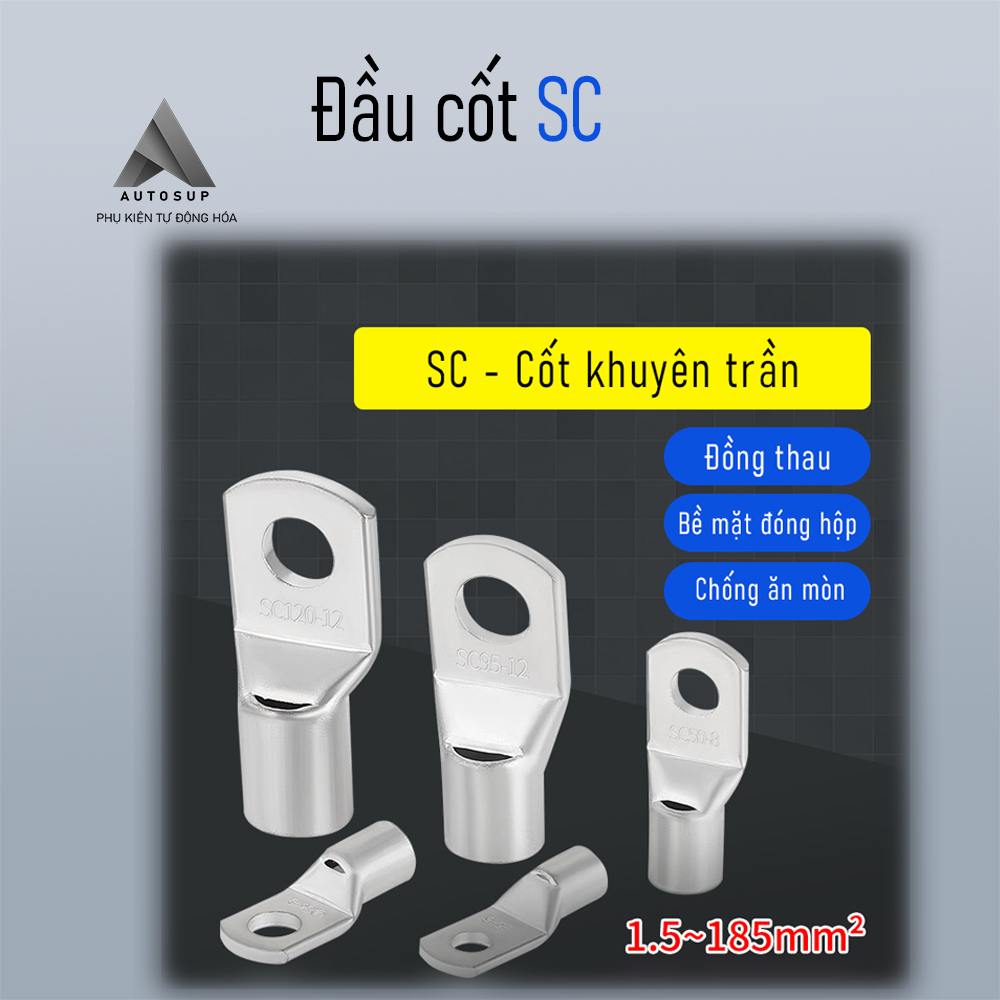 10 Cos SC, Đầu Cos Trần SC, SC1.25-4, SC2.5-5, SC4-4, SC4-6