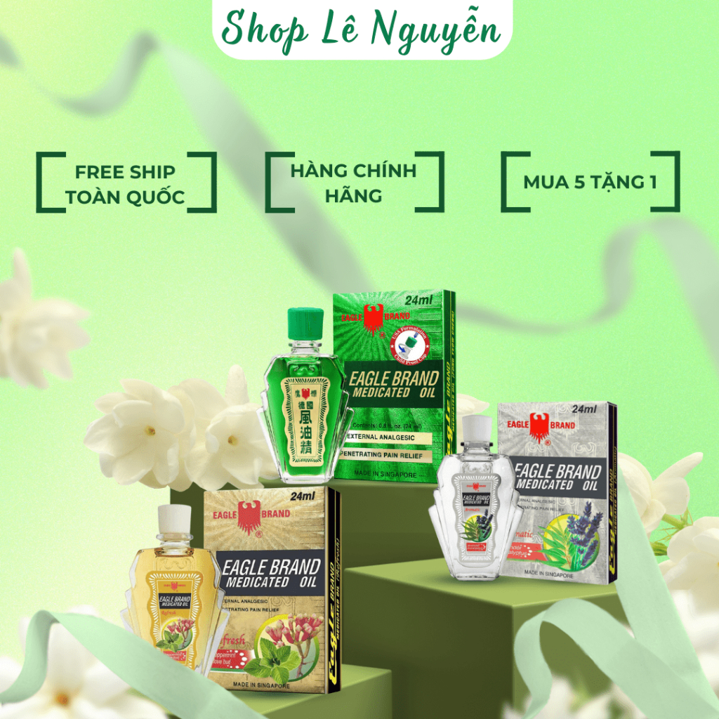 Dầu Gió Xanh Eagle Brand Con Ó