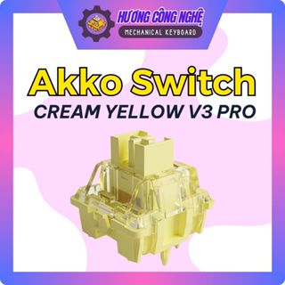 Combo 5-10 Switch Akko V3 Cream Yellow Pro - Cho bàn phím cơ - Switch Linear