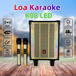 Xưởng bán trực tiếp K08 Loa Kéo Xách Tay Hát Karaoke Bluetooth Đa Năng Giải Trí Di Động Nghe Nhạc