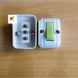 [PIPO] Công Tắc Rùa ( Công Tắc Lấp Nổi ) Có Dạ Quang
