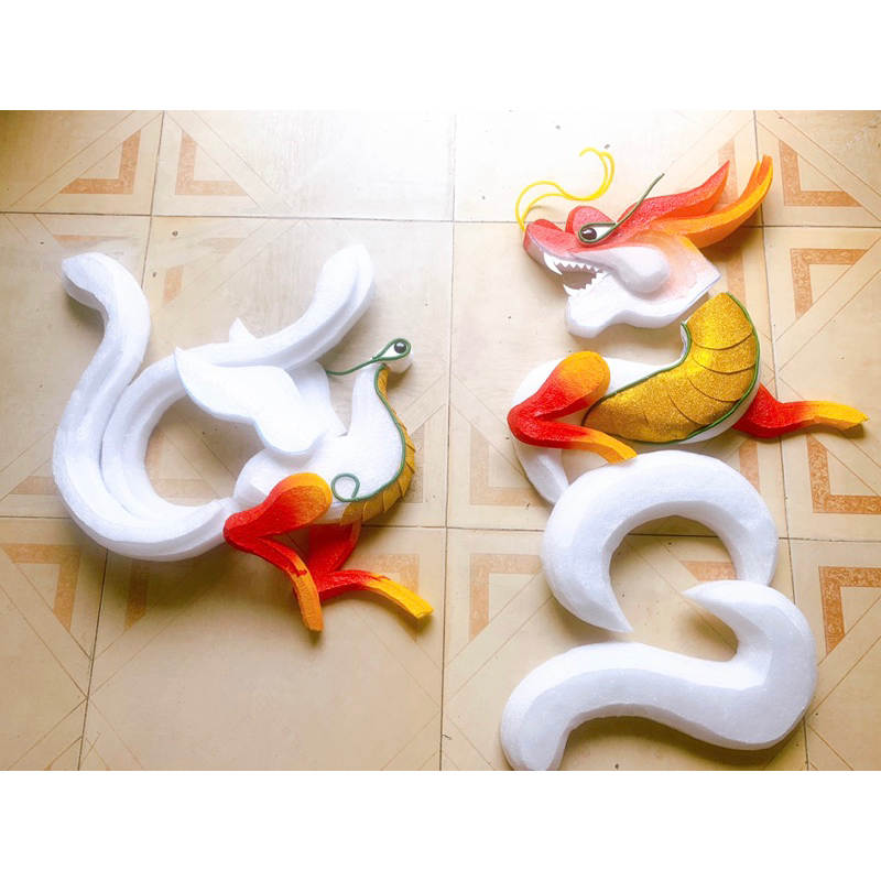 Cốt rồng Phượng 2 đuôi thanh lý (k gồm khung)