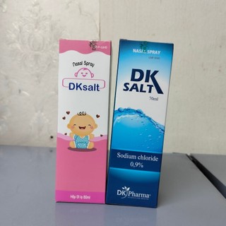 Dung dịch muối xịt mũi DK Salt Muối 0,9% rửa mũi hàng ngày, người lớn, trẻ em. Dk pharma