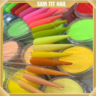   10g-30g-50g  Bột đắp móng NEON Mỹ dẻo lì dễ vuốt 5in1  nhúng nặn hoa ombre đắp mable  