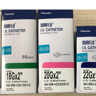 Kim Luồn Tĩnh Mạch Terumo -Nhật Bản,Số 16G,18G,20G,22G,24G(Hộp 50cái)